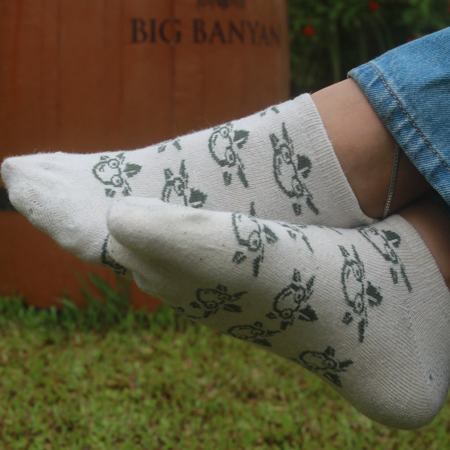 Herby Print Socks