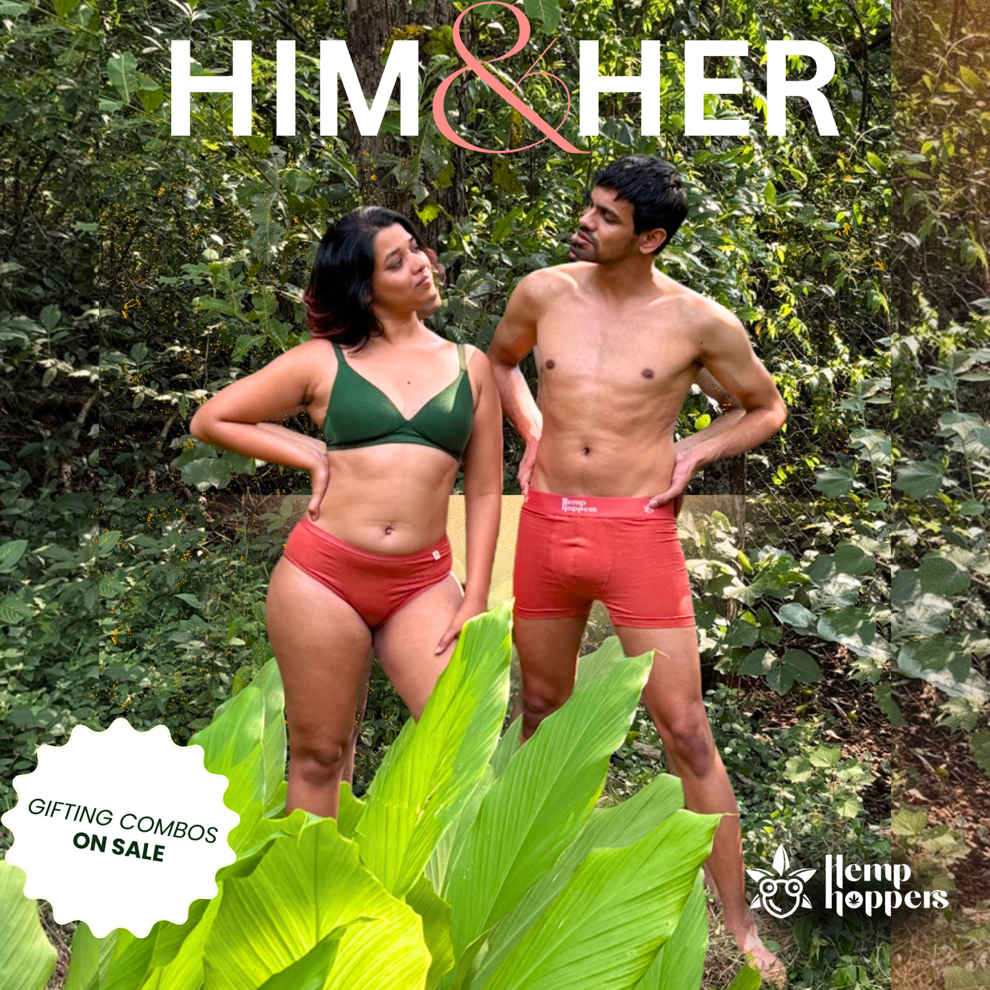 Bikini + Trunk (Burnished Tan) For Him and Her