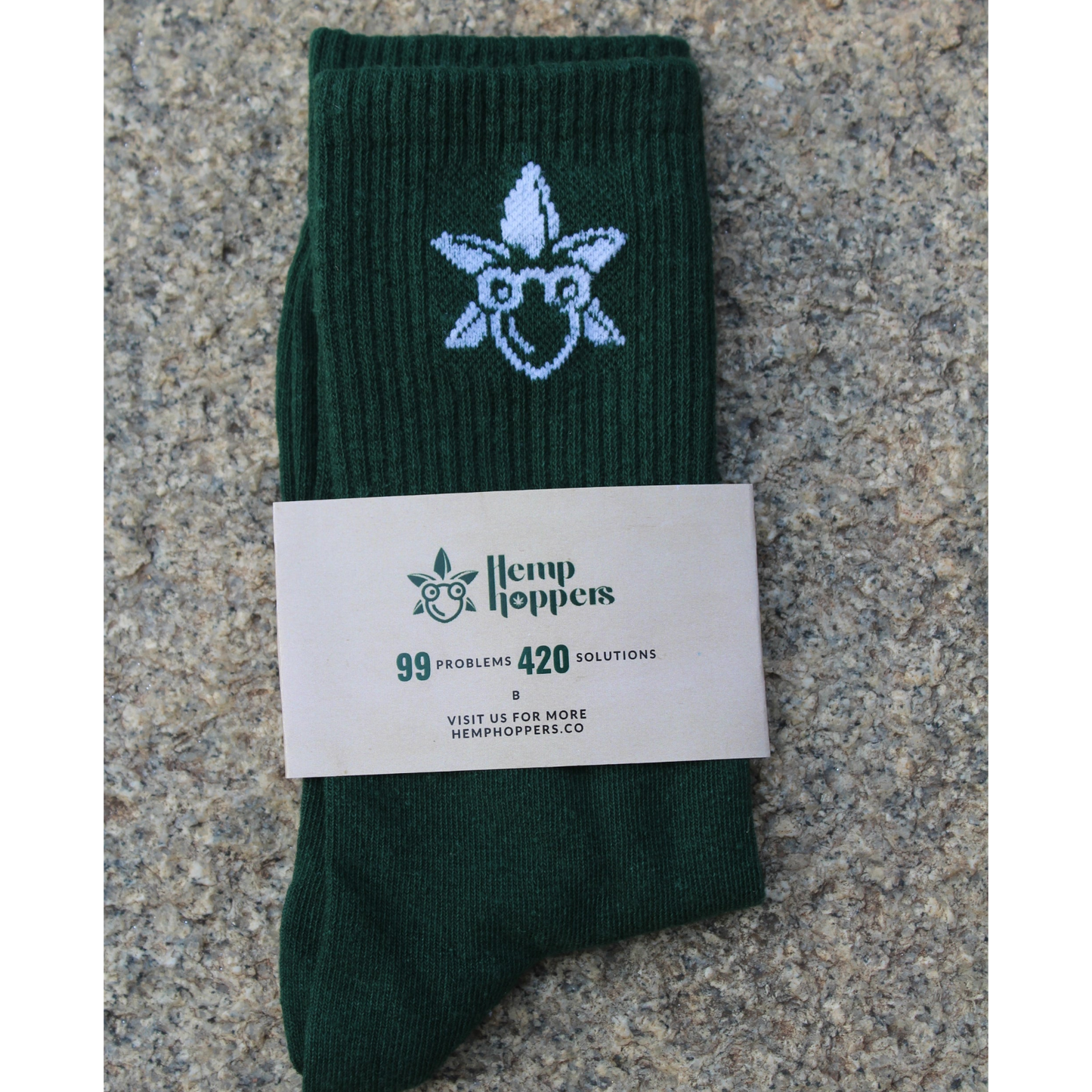 Herbed Green Crew Socks
