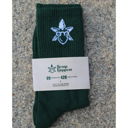 Herbed Green Crew Socks
