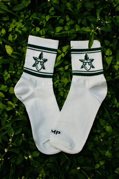 Cloud White Quarter Socks