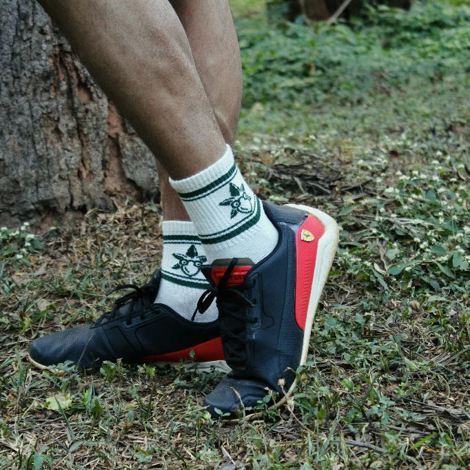 Cloud White Quarter Socks