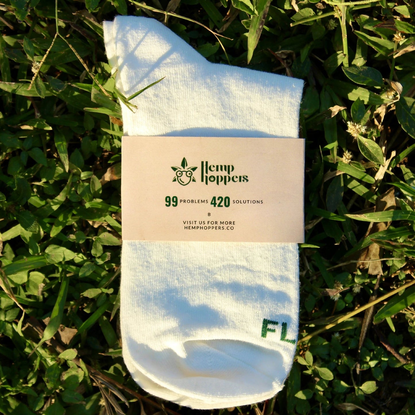 Pack of 2 Socks (Herbed Crew Green + Cloud White Quarter)