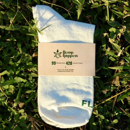 Pack of 2 Socks (Herbed Crew Green + Cloud White Quarter)