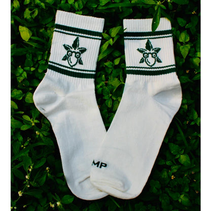Pack of 2 Socks (Herbed Crew Green + Cloud White Quarter)